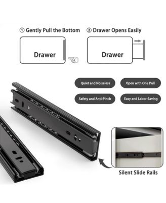 6 Drawer Dresser for Bedroom, Wood Storage Cabinet with Concealed Handles and Deep Drawers, Modern Chest of Drawers for Living Room