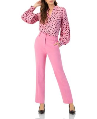 Women's Long Sleeve Polka Dot Blouse