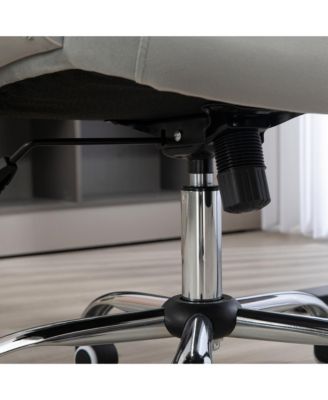 Home Office Chair Velvet Computer Chair Button Tufted with Swivel Wheels