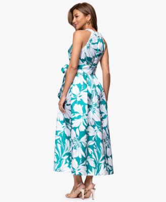 Women's Printed Halter Neck Dress