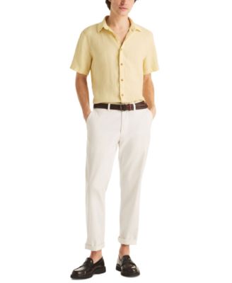 Men's Classic-Fit Solid Linen Shirt 