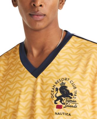 Men's Shadow Printed Soccer V-Neck Jersey