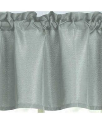 100% Polyester Gibson Solid 3 Piece Kitchen Curtains Valance and Tiers Set 54" x 18"