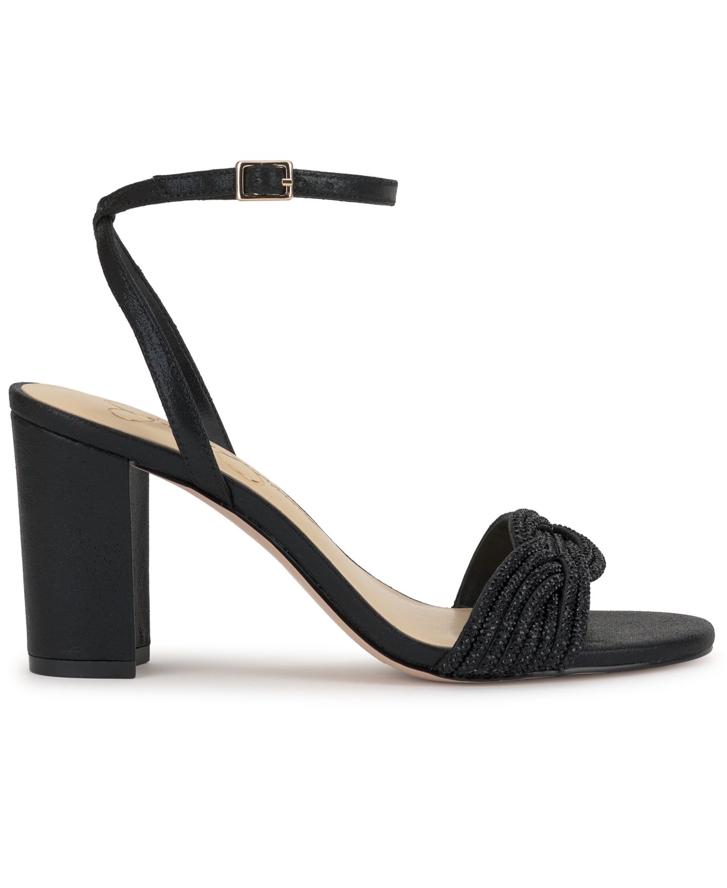 Женские сандалии Jessica Simpson Sienea Rhinestone Knot Dress Sandals, цвет: Чёрный — фото 2