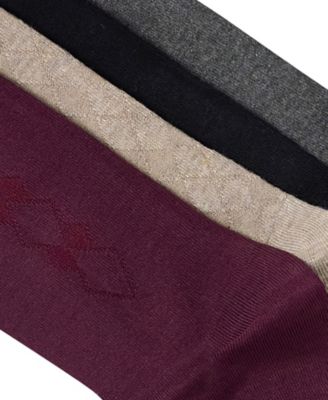 Men's Crew Dress Socks, 4-Pack