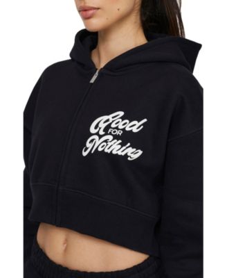 Women's Funk Relaxed Crop Zip Hoodie