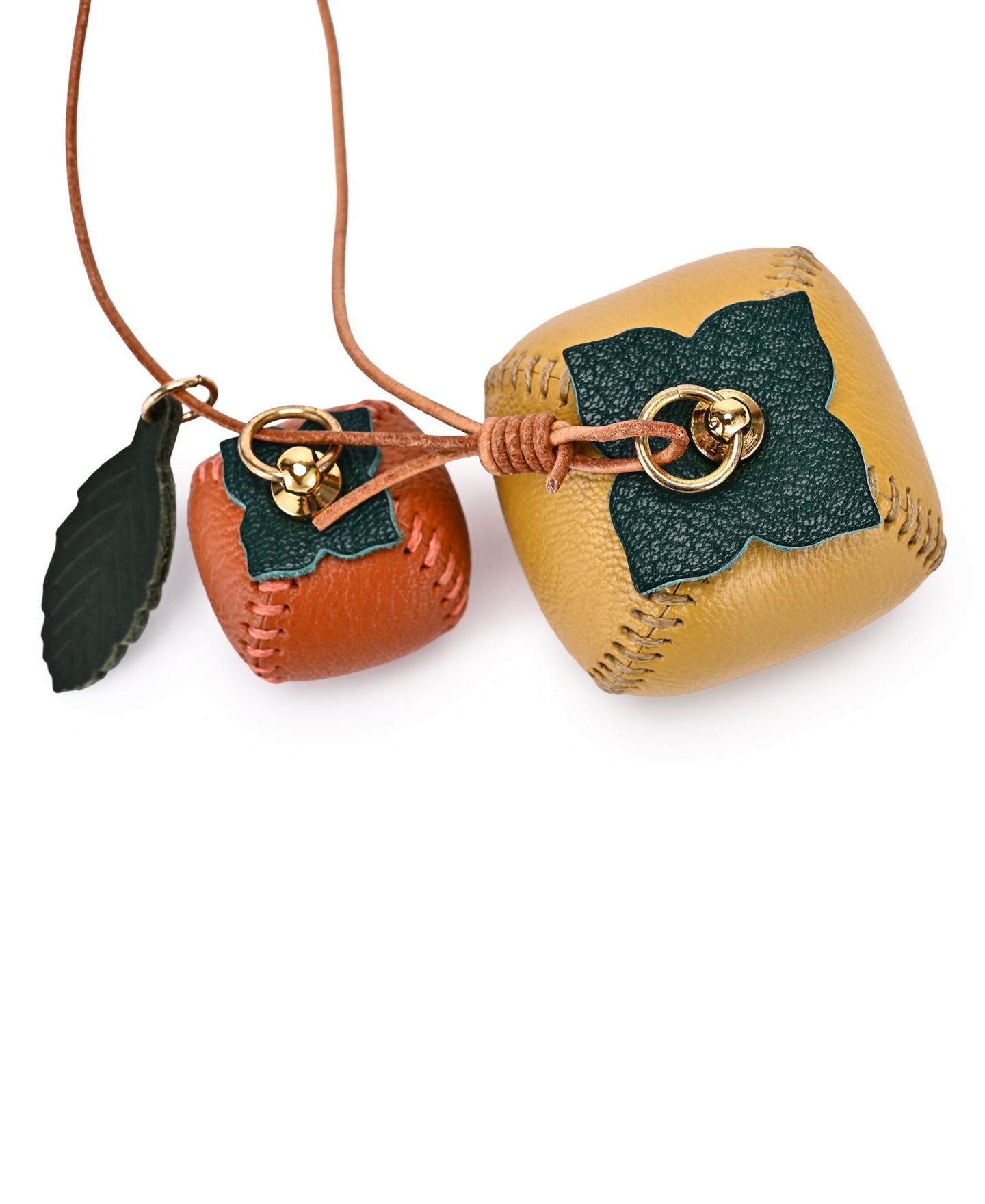 Женская сумка OLD TREND Persi Mini Handcrafted Botanical Fruit Charm, цвет: Золотой жёлтый — фото 4