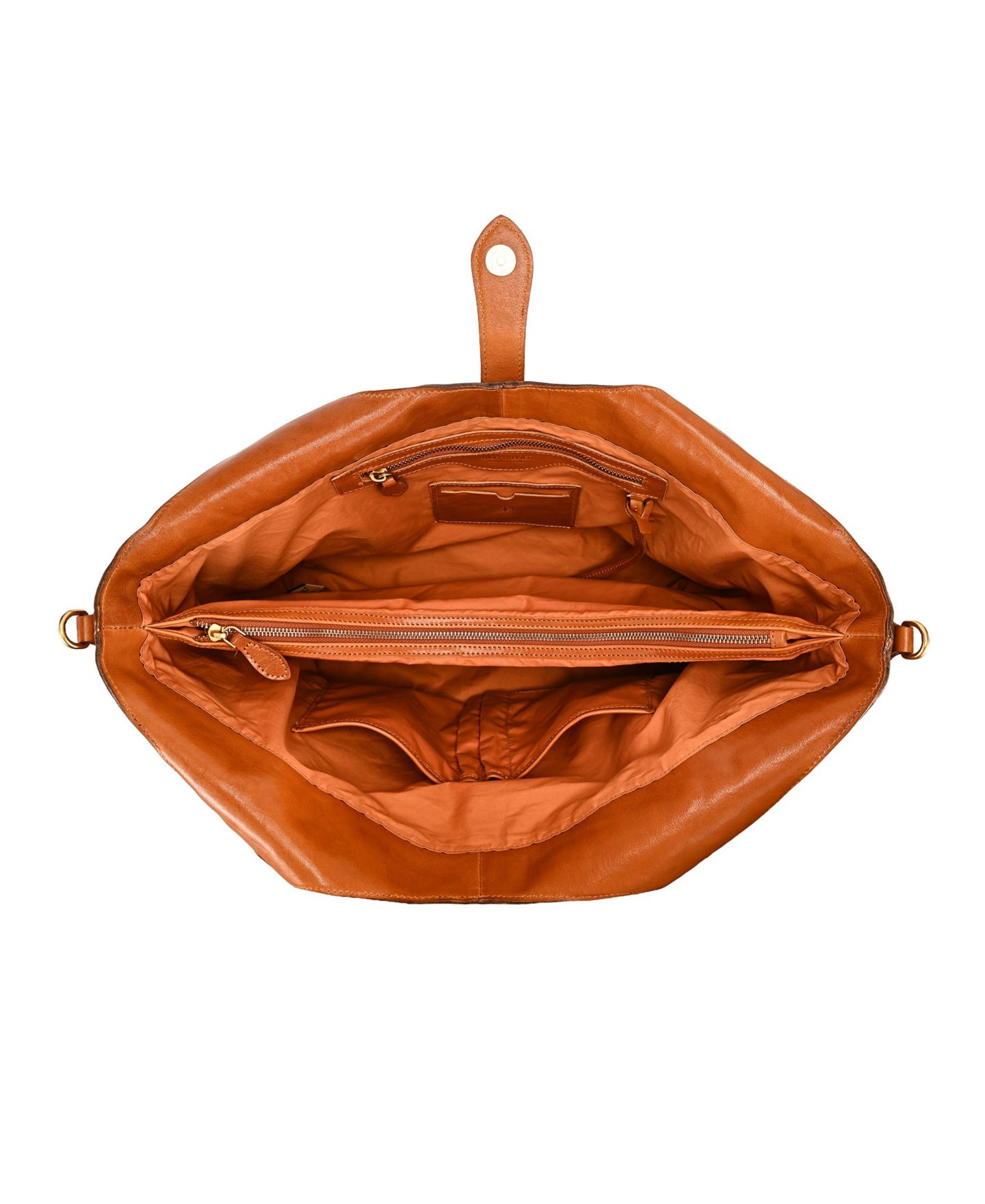 Женская сумка OLD TREND Marigold Large Tote Handbag, цвет: Карамельный коричневый — фото 4