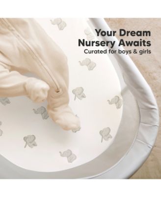 Bassinet Sheet for Baby Girls, Boys, 2-Pack Soothe Bassinet Fitted Sheets, Bedside Bassinet Mattress Sheet