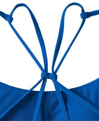 Women's Plus Size Tugless QuickDry Adjustable Strappy Back Tankini Top