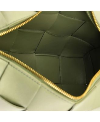 Brick Cassette Shoulder Bag Maxi Intrecciato Leather