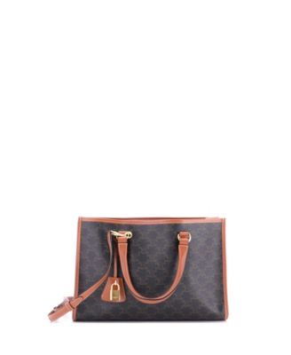 Mini Horizontal Cabas Tote Triomphe Coated Canvas