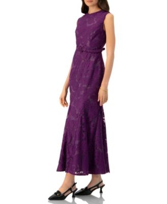 Women's Sleeveless Lace Long Dress