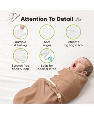 3pk Soothe Baby Swaddle, Organic Baby Swaddle Sleep Sacks, Newborn, Infant Swaddle Sack