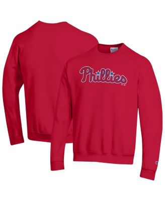 Men's Red Philadelphia Phillies Powerblend Wordmark Sweatshirt