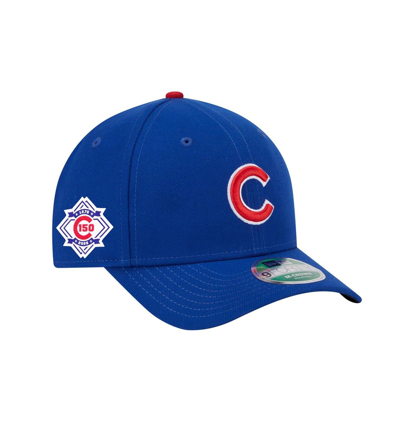 Мужская кепка New Era Royal Chicago Cubs 150th Anniversary 9FORTY M-Crown Adjustable Hat — фото 1