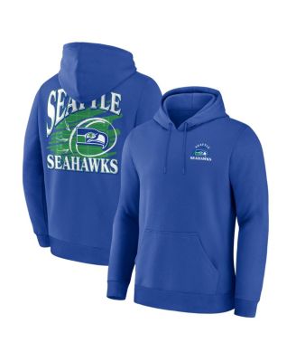 Men's Royal Seattle Seahawks Classic Scribble Legacy Fleece Hoodie