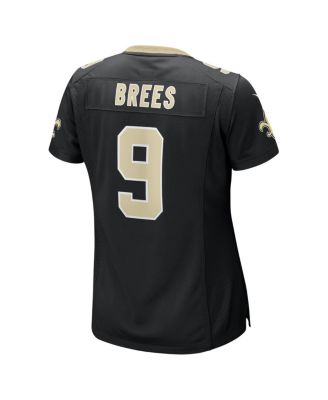 Women's Drew Brees Black New Orleans Saints Team Game Jersey