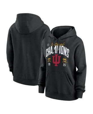 Women's Black Indiana Hoosiers College Football Playoff 2025 National Champions Locker Room Hoodie