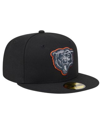 Men's Black Chicago Bears Color Pop 59FIFTY Fitted Hat