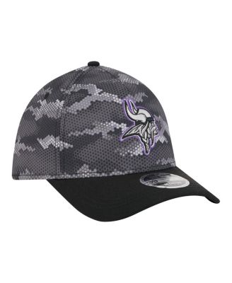 Men's Black Minnesota Vikings Camo A-Frame 39THIRTY Flex Hat