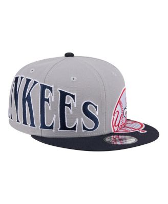 Men's Gray/Navy New York Yankees Stretched Two-Tone 9FIFTY Adjustable Hat