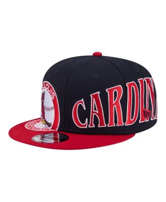 Men's Navy/Red St. Louis Cardinals Stretched Two-Tone 9FIFTY Adjustable Hat
