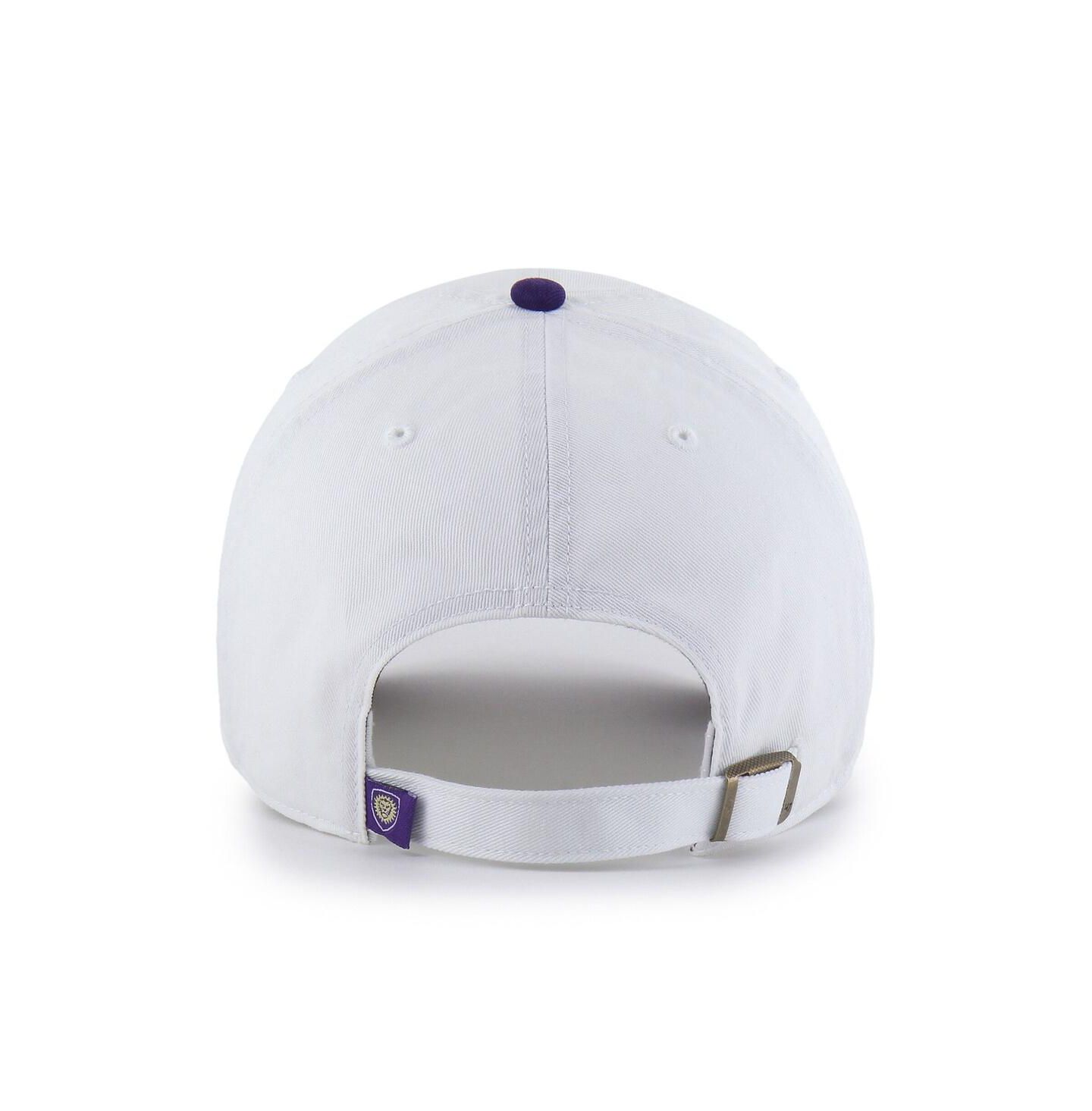 Мужская кепка '47 Brand White Orlando City SC Two-Tone Clean Up Adjustable Hat — фото 2
