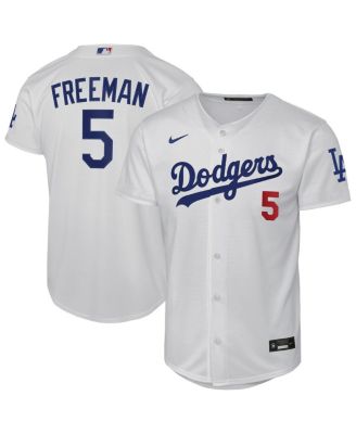 Big Boys and Girls Freddie Freeman White Los Angeles Dodgers Home Stadium Jersey