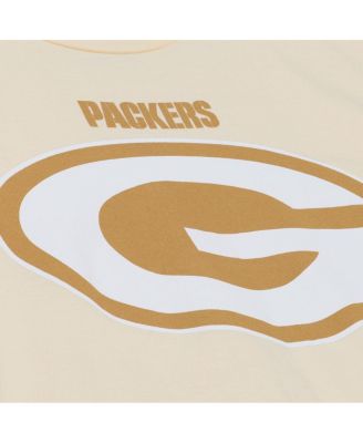 Men's Reggie White Cream Green Bay Packers Sandman Name & Number T-Shirt