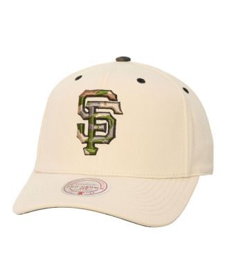Men's and Women's Cream San Francisco Giants Camo Logo Pro Crown Snapback Hat
