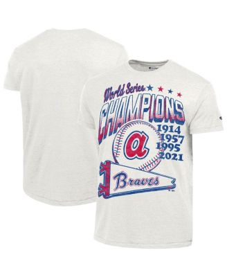 Men's White Atlanta Braves Winning Tradition Cooperstown Tri-Blend T-Shirt