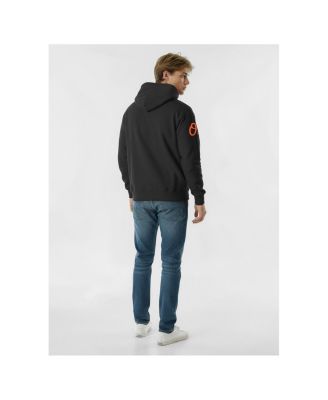 Men's Black Baltimore Orioles Reverse Weave Chenille Hoodie