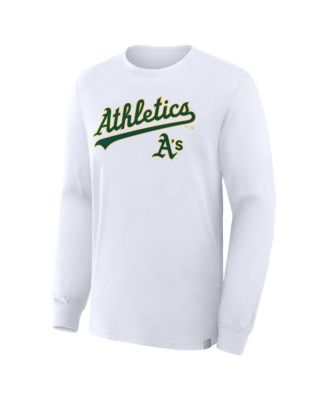 Men's White Athletics Lock-Up Legacy Long Sleeve T-Shirt