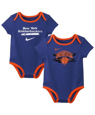 Baby Boys and Girls 2-Pack Blue New York Knicks Courtside Premier Bodysuit Set