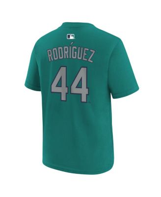 Big Boys and Girls Julio Rodríguez Teal Seattle Mariners Name Number T-Shirt