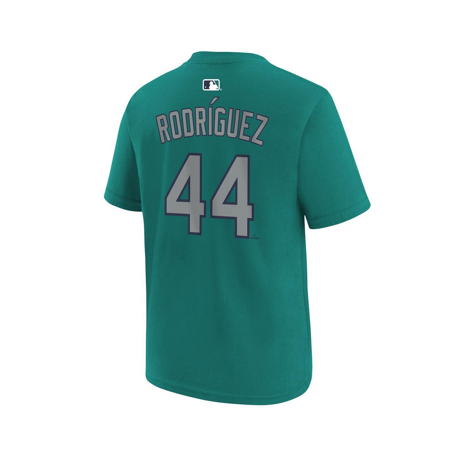 Big Boys and Girls Julio Rodríguez Teal Seattle Mariners Name & Number T-Shirt