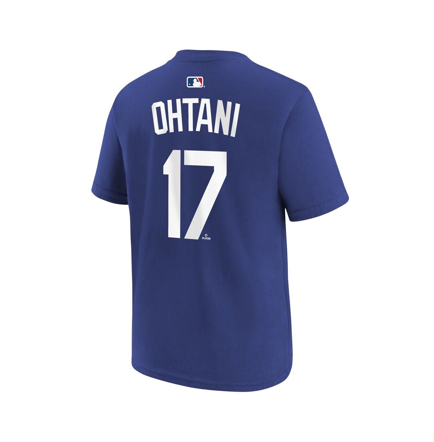 Детская футболка Nike Shohei Ohtani Royal Los Angeles Dodgers Name & Number — фото 2