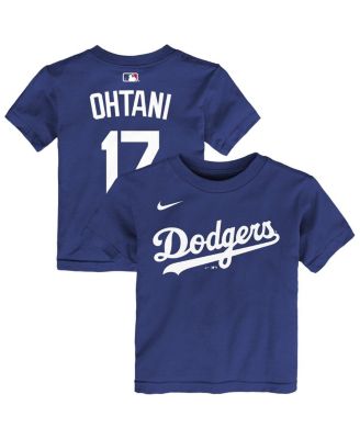 Baby Boys and Girls Shohei Ohtani Rush Blue Los Angeles Dodgers Name & Number T-Shirt