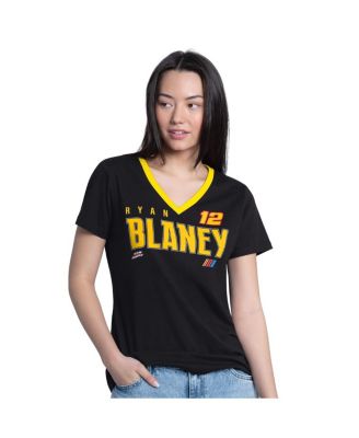 Women's Black Ryan Blaney Best Team V-Neck T-Shirt