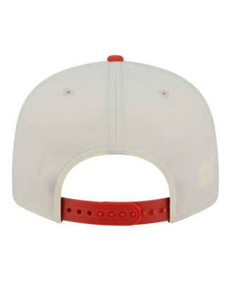 Men's White/Orange Anaheim Ducks Injection Localized Two-Tone 9FIFTY Snapback Hat