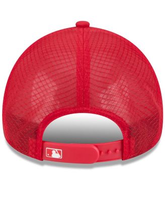 Men's Red Philadelphia Phillies 2026 Batting Practice Alternate Apex 9FORTY Adjustable Hat