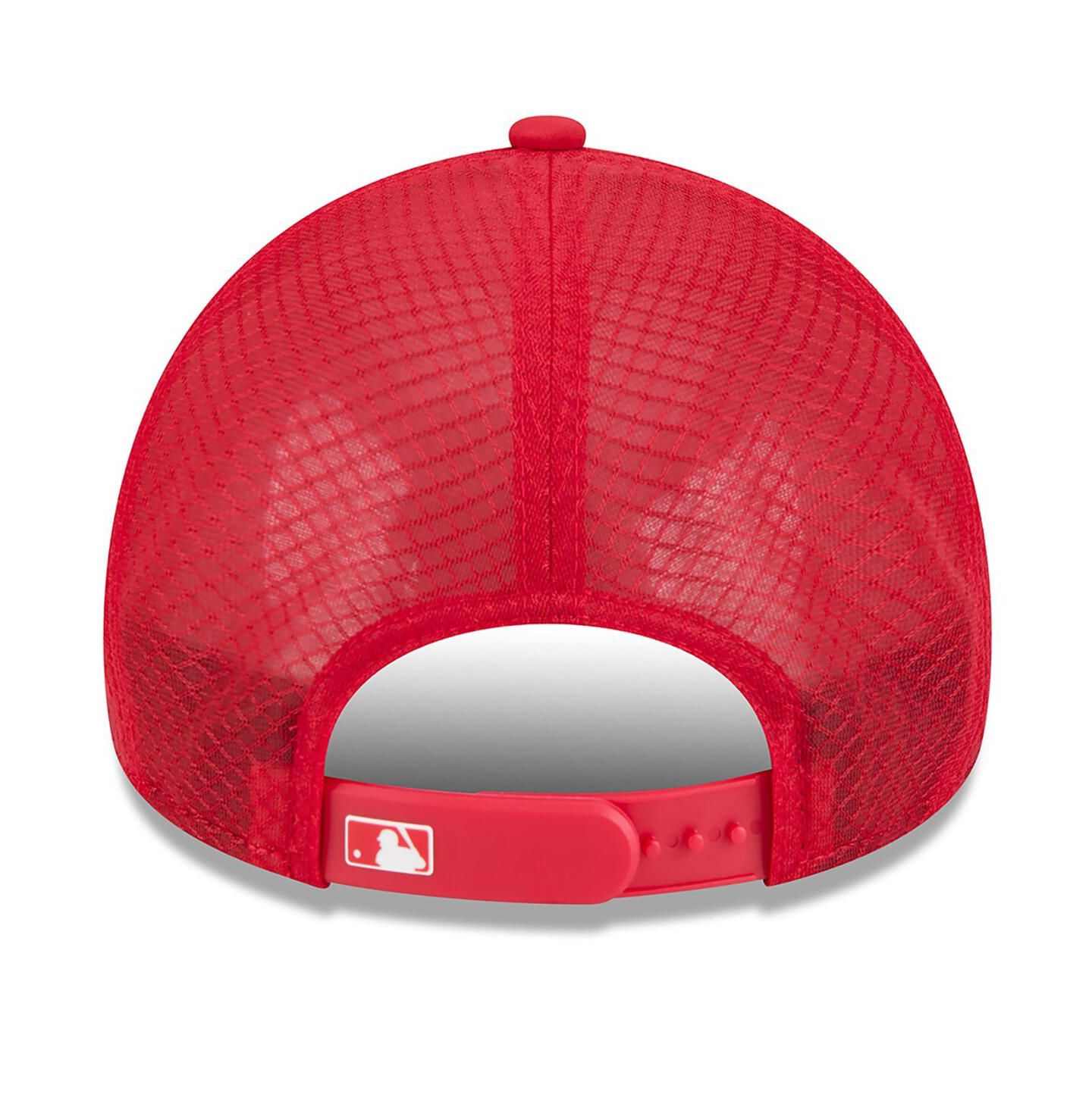 Мужская кепка New Era Red Philadelphia Phillies 2026 Batting Practice Alternate Apex 9FORTY Adjustable Hat — фото 2