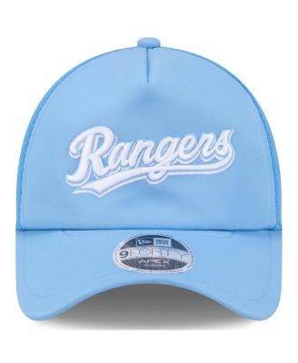 Men's Light Blue Texas Rangers 2026 Batting Practice Alternate Apex 9FORTY Adjustable Hat