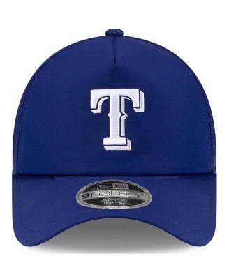 Men's Royal Texas Rangers 2026 Batting Practice Apex 9FORTY Adjustable Trucker Hat