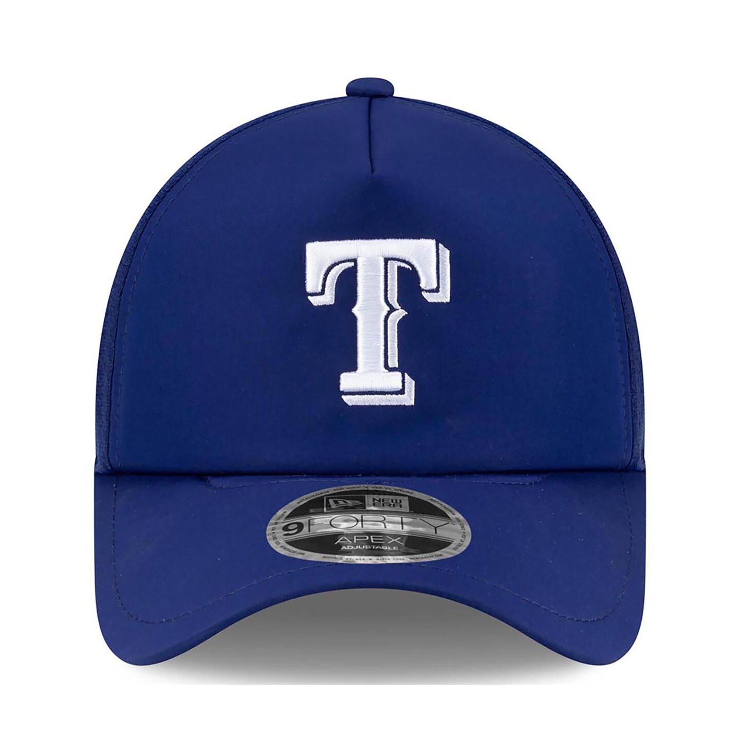 Мужская кепка New Era Royal Texas Rangers 2026 Batting Practice Apex 9FORTY Adjustable Trucker Hat — фото 4