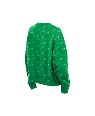 Women's Kelly Green Philadelphia Eagles Throwback Oversized Boxy Sweatshirt
