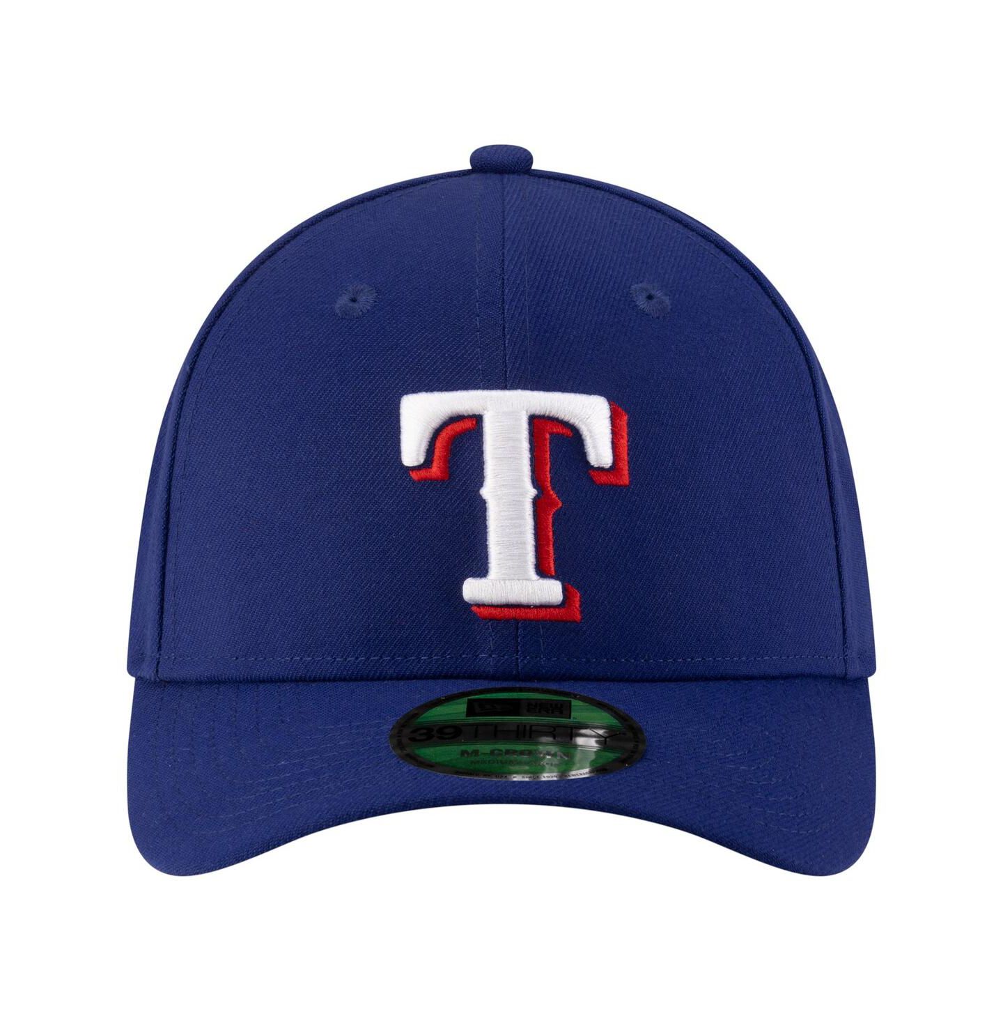 Мужская кепка New Era Royal Texas Rangers Player Replica 39THIRTY M-Crown Flex Hat — фото 4