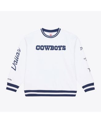 Men's White Dallas Cowboys White Out Fleece Sweatshirt