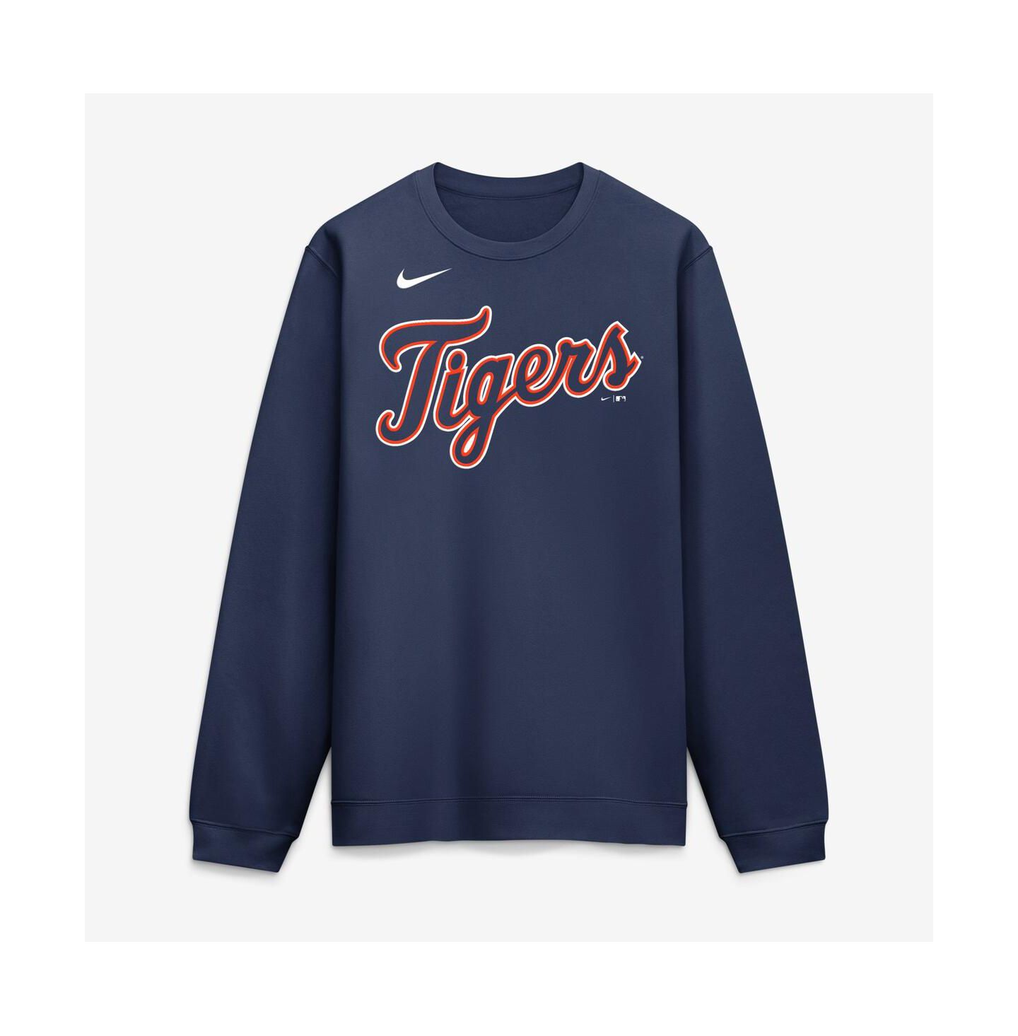 Мужская толстовка Nike Navy Detroit Tigers Primetime Wordmark — фото 2